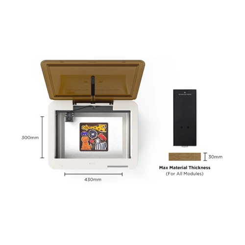 VLS-3001 Laser desktop system with digital color printing 3 in 1 C/W fume Extraction