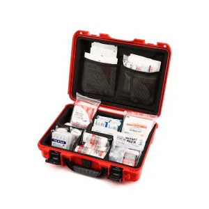 First Aid Box with medical supplies