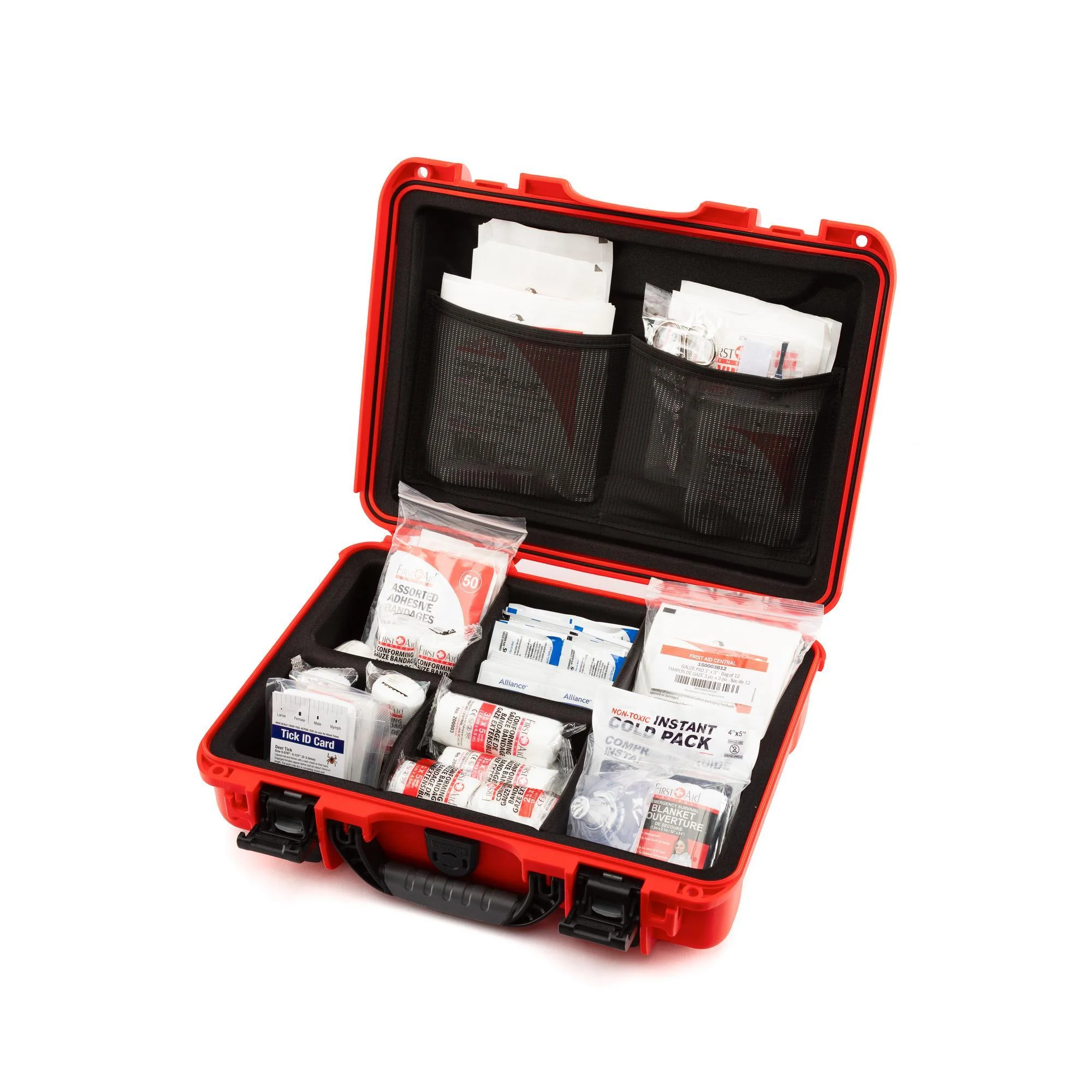 First Aid Box with medical supplies